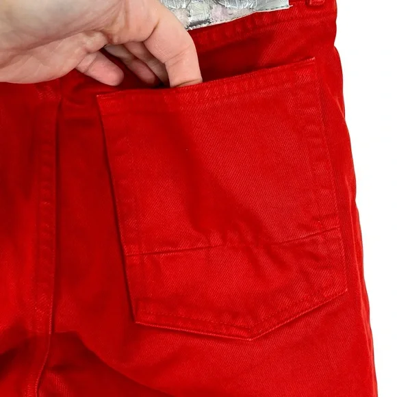 Golden Goose Red Mid-Rise Jeans - Picture 11 of 16